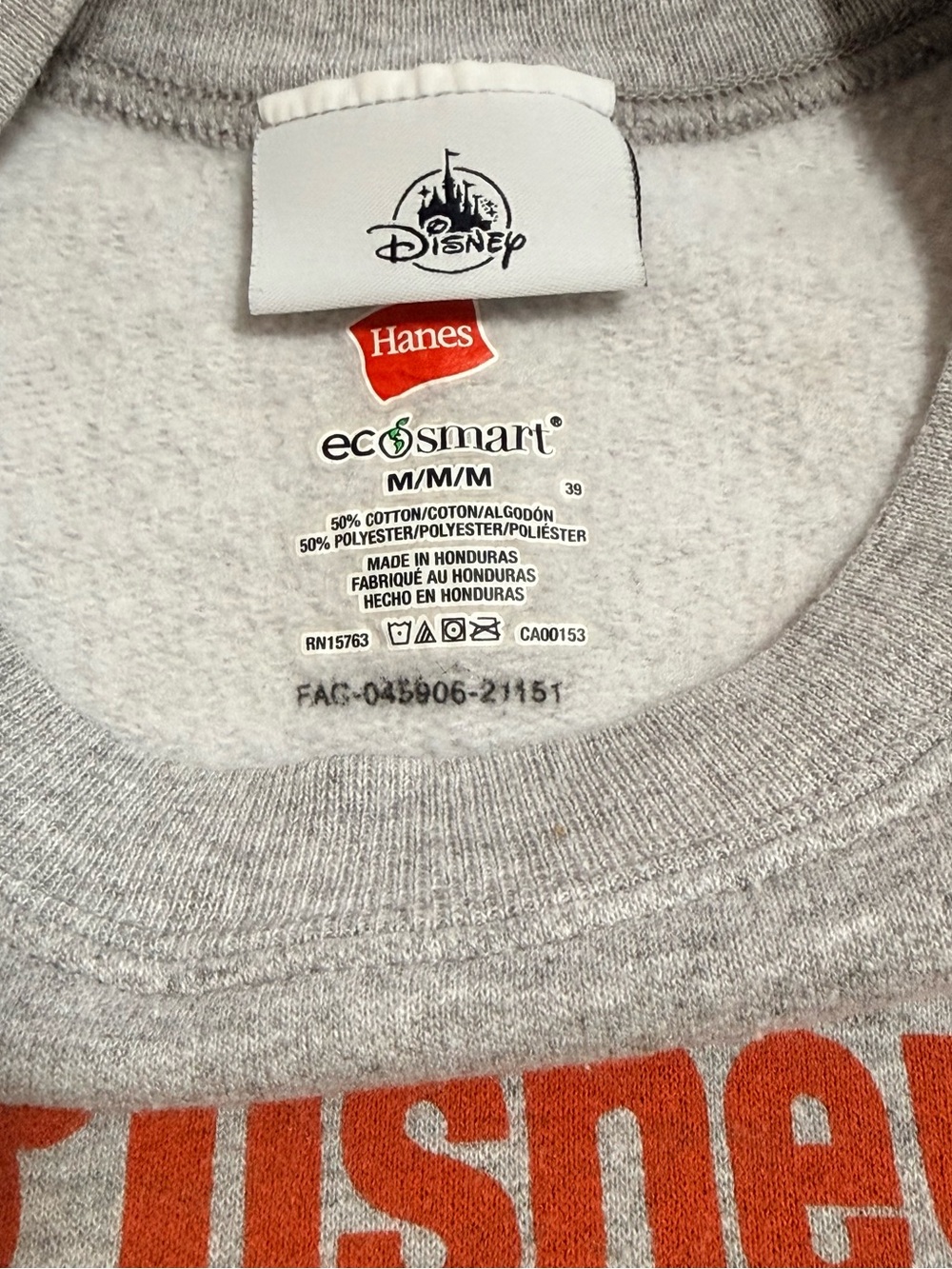 Walt Disney World Gray Crewneck Pullover Sweatshirt Mickey Mouse Adult Medium - Picture 7 of 8